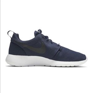 Navy Blue Nike Roshe One Navy White Black Casual Shoes